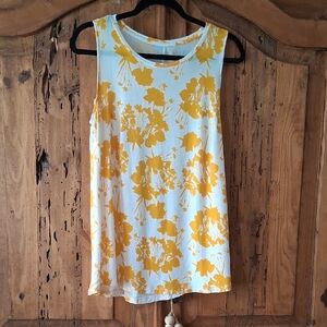 Apt. 9 Yellow Floral Tank Top